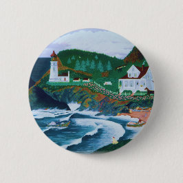 Badge Rond 5 Cm Phare de Heceta