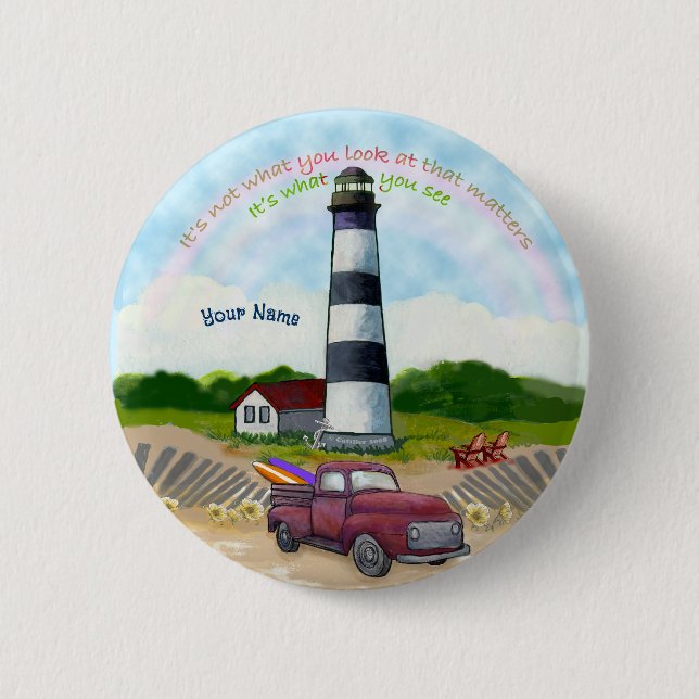 Badge Rond 5 Cm Phare de Truck Choice (Devant)