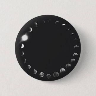 Badge Rond 5 Cm Phases du bouton de lune