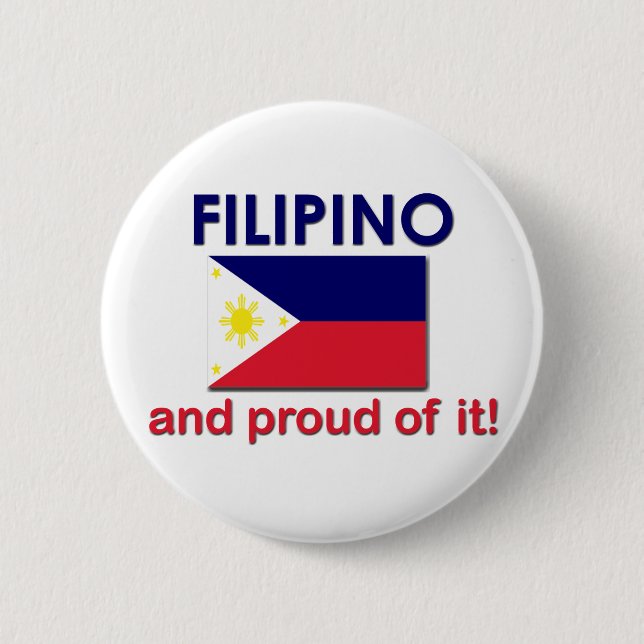 Badge Rond 5 Cm Philippin fier (Devant)