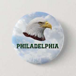 Badge Rond 5 Cm Philly Eagle - bouton rond