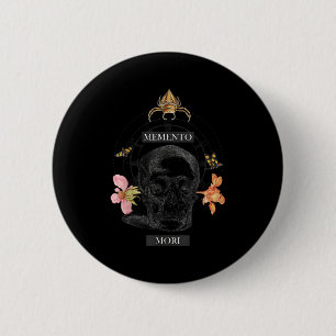 Badge Rond 5 Cm Philosophe philosophique de Memento Mori