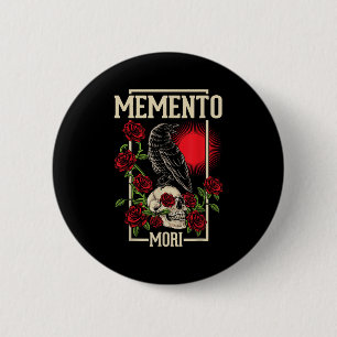 Badge Rond 5 Cm Philosophe stoïque Memento Mori