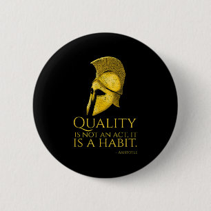 Badge Rond 5 Cm Philosophie Grecque Ancienne Motivationnelle - Ari