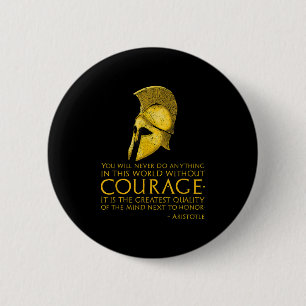Badge Rond 5 Cm Philosophie Grecque Motivationnelle - Citation Ari