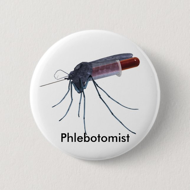Badge Rond 5 Cm Phlebotomist (Devant)