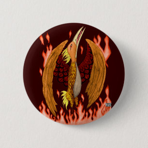Badge Rond 5 Cm Phoenix