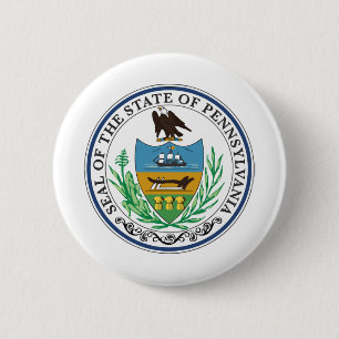 Badge Rond 5 Cm phoque de l'état de pennsylvanie