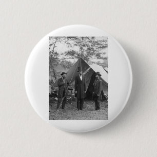 Badge Rond 5 Cm Photo de guerre civile Circa 1862