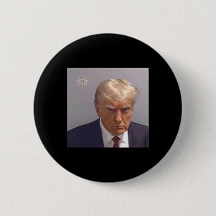 Badge Rond 5 Cm Photo De Réservation De Donald Trump