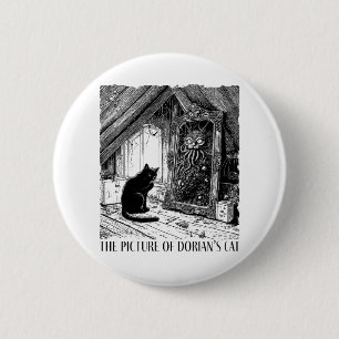 Badge Rond 5 Cm Photo du chat de Dorian