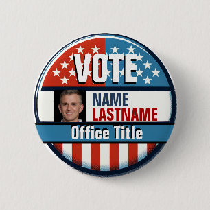 Badge Rond 5 Cm Photo du Modèle de campagne personnalisée