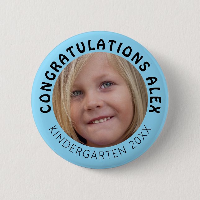 Badge Rond 5 Cm Photo Grad personnalisée jardin d'enfants (Devant)
