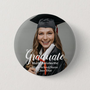 Badge Rond 5 Cm Photo moderne personnalisée
