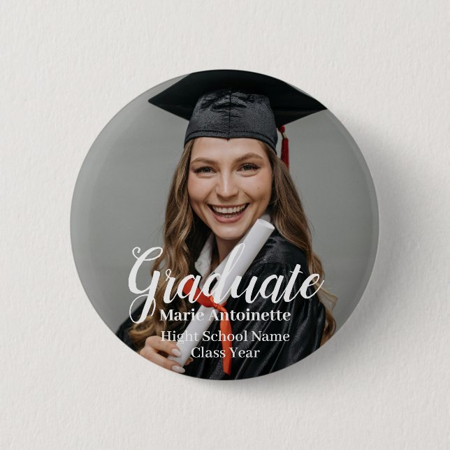 Badge Rond 5 Cm Photo moderne personnalisée (Devant)
