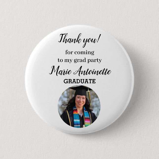 Badge Rond 5 Cm Photo moderne personnalisée (Devant)