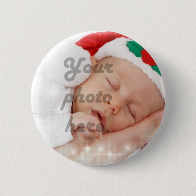 Badge Rond 5 Cm Photo personnalisée (Devant)