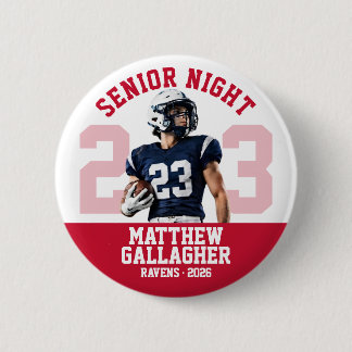 Badge Rond 5 Cm Photo personnalisée de joueur de football pour la