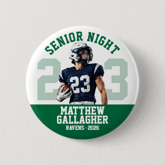 Badge Rond 5 Cm Photo personnalisée de joueur de football pour la