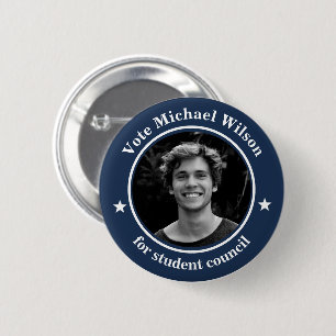 Badge Rond 5 Cm Photo personnalisée Élection du syndicat étudiant 