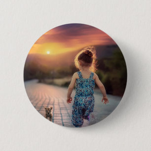 Badge Rond 5 Cm Photo personnalisée sur mesure