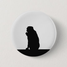 Photo silhouette du singe flottant