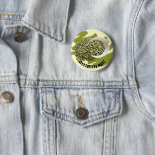Badge Rond 5 Cm Photo Split Green Peas