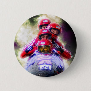 Badge Rond 5 Cm Photo Sport Personalisé