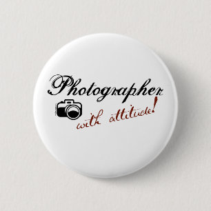 Badge Rond 5 Cm Photographe avec l'attitude