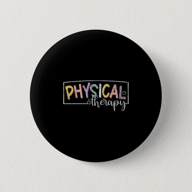 Badge Rond 5 Cm Physical Therapy Funny Physical Therast Pt Therast (Devant)