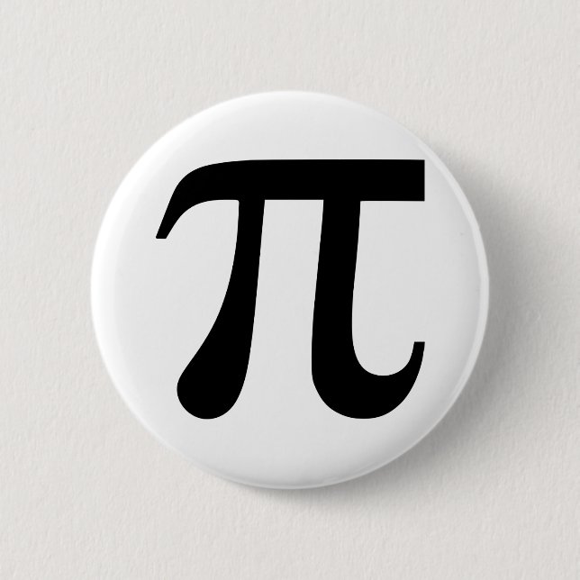Badge Rond 5 Cm Pi (Devant)