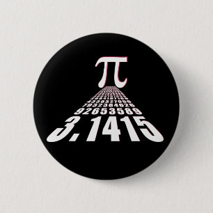 Badge Rond 5 Cm Pi, 3,141592653