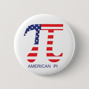 Badge Rond 5 Cm Pi américain