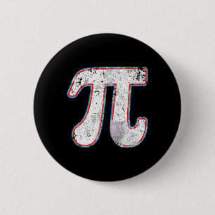 Badge Rond 5 Cm Pi Day 2025 Retro Vintage Math Enseignante Femmes 