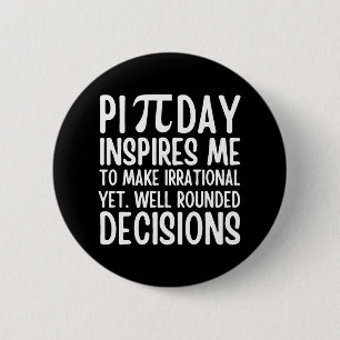 Badge Rond 5 Cm Pi Day Funny