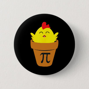 Badge Rond 5 Cm Pi Day Math T Shirt Funny Pot de poulet Pie T Shir