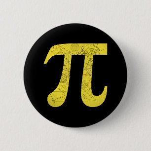Badge Rond 5 Cm Pi - Symboles mathématiques