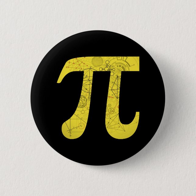 Badge Rond 5 Cm Pi - Symboles mathématiques (Devant)