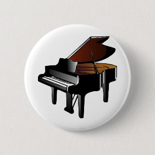 Badge Rond 5 Cm Piano