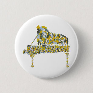Badge Rond 5 Cm Piano abstrait