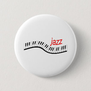 Badge Rond 5 Cm Piano de jazz