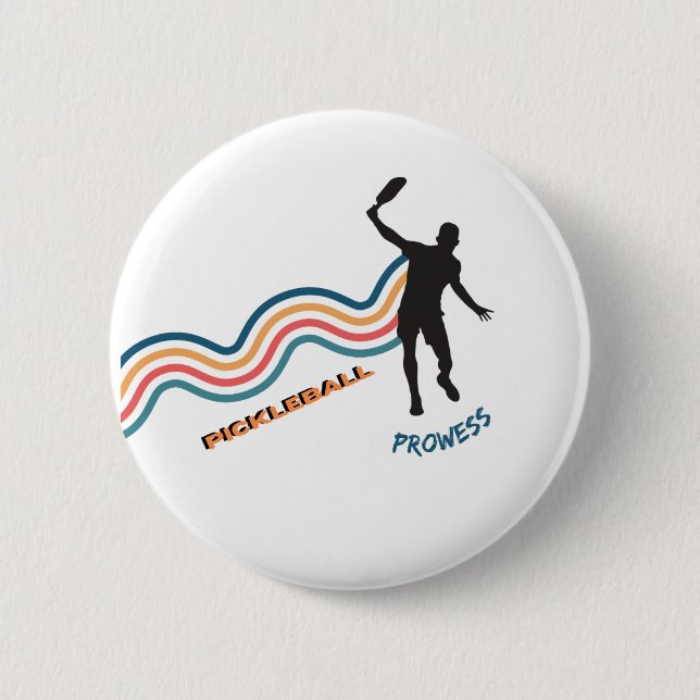 Badge Rond 5 Cm Pickleball (Devant)