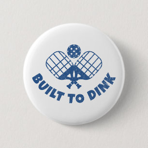 Badge Rond 5 Cm Pickleball Dit Drôle