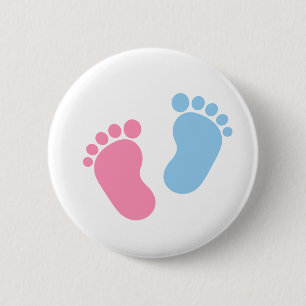 Badge Rond 5 Cm Pieds bébé