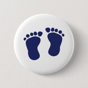 Badge Rond 5 Cm Pieds - bébé
