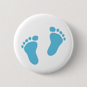 Badge Rond 5 Cm Pieds de bébé