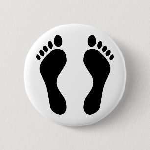 Badge Rond 5 Cm pieds de pas