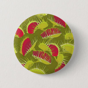 Badge Rond 5 Cm piège à mouches halloween