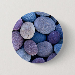 Badge Rond 5 Cm Pierre bleu roches