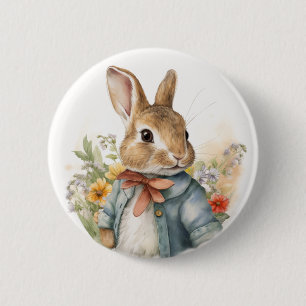 Badge Rond 5 Cm Pierre de lapin